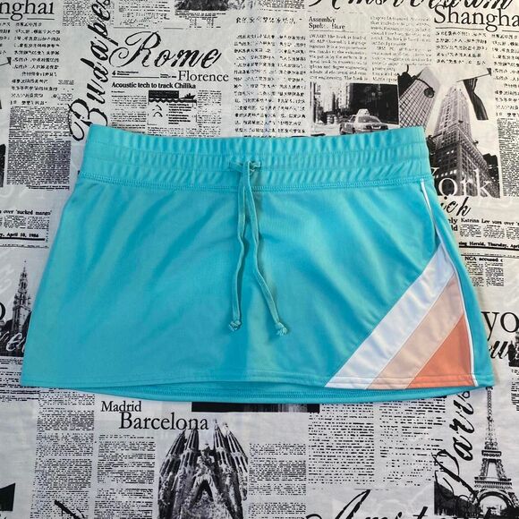 T'oui Dresses & Skirts - T'oui Women's Blue striped mini skirt athletic y2k